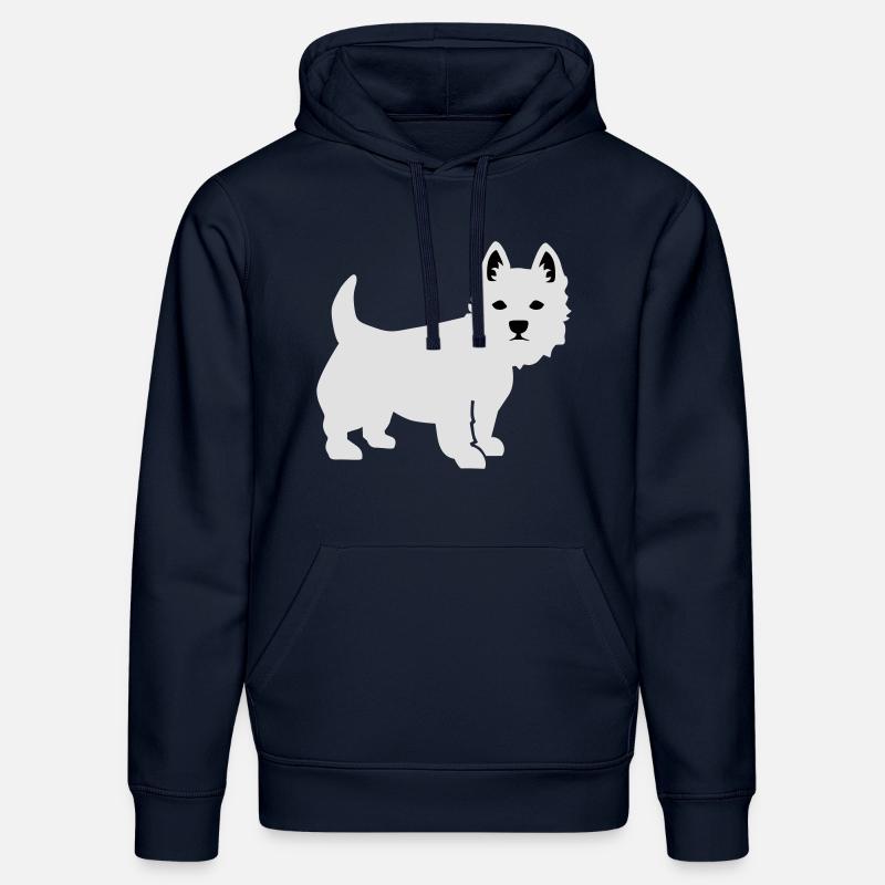 Westie - Sweat à capuche bio DRUMMER Stanley/Stella Unisexe - bleu marine