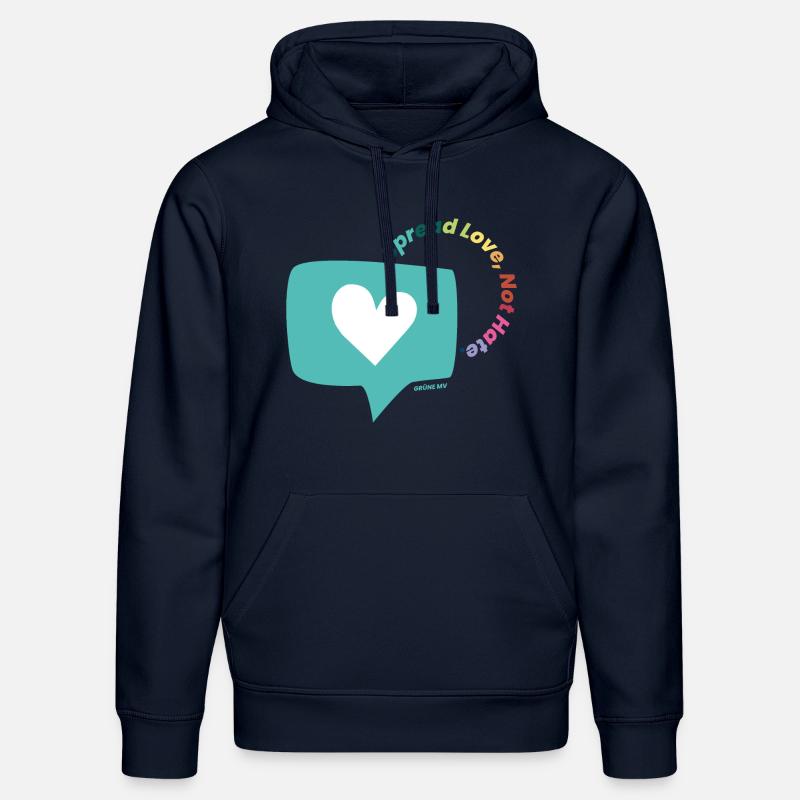 Spread Love, Not Hate. - Stanley/Stella Unisex Bio-Hoodie DRUMMER - French Navy