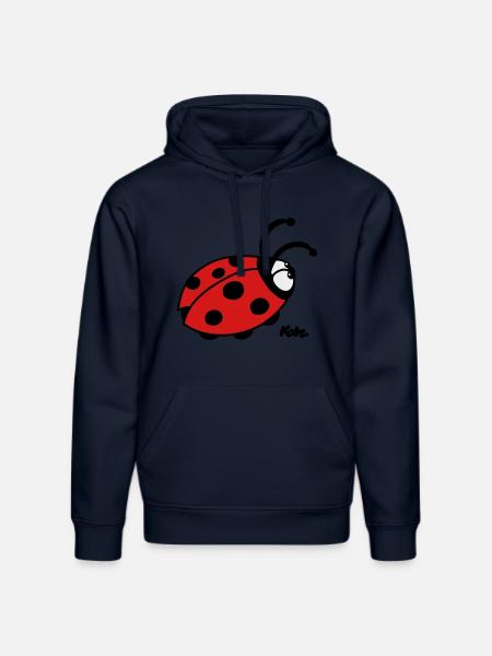 Marienkäfer (c) - Stanley/Stella DRUMMER Unisex Organic Hoodie - french navy