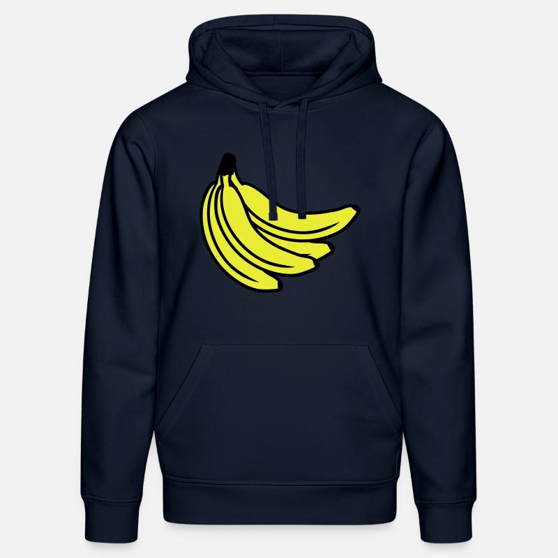 Bananas Bunch - Sweat à capuche bio DRUMMER Stanley/Stella Unisexe - bleu marine