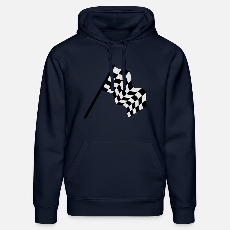 la course automobile - Sweat à capuche bio DRUMMER Stanley/Stella Unisexe - bleu marine