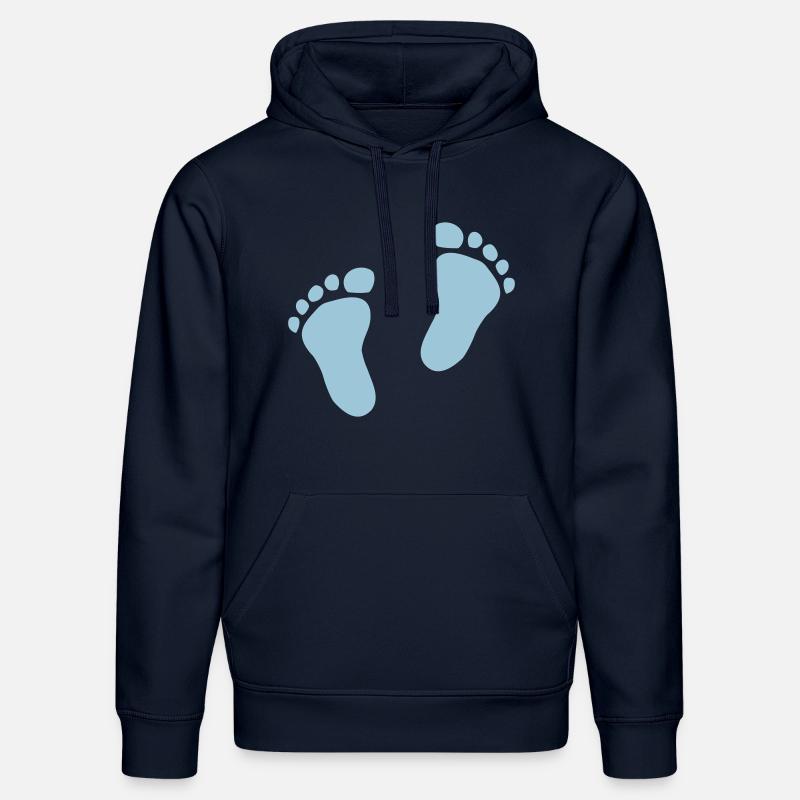Bébé - pieds - Sweat à capuche bio DRUMMER Stanley/Stella Unisexe - bleu marine