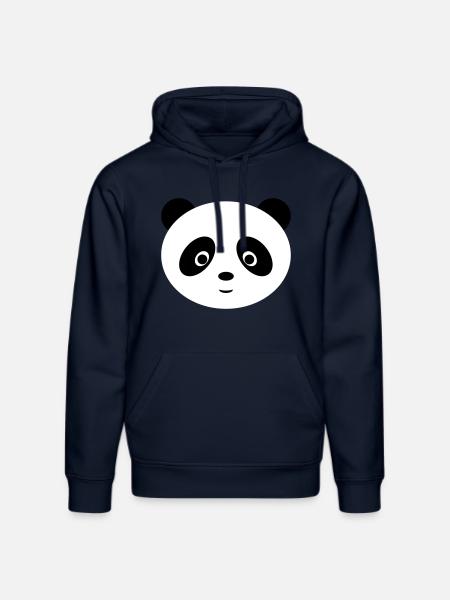 Panda doux - Sweat à capuche bio DRUMMER Stanley/Stella Unisexe - bleu marine