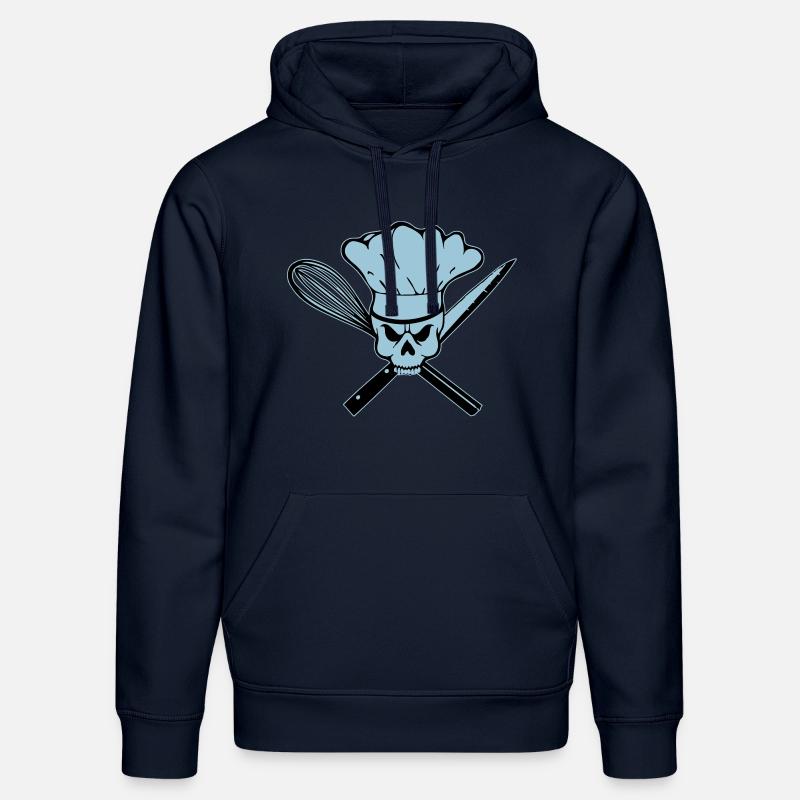 Koch Pirat oder Rebell Totenkopf - Stanley/Stella Unisex Bio-Hoodie DRUMMER  - French Navy