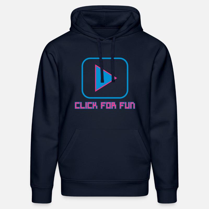 CLICK FOR FUN V1 - Sweat à capuche bio DRUMMER Stanley/Stella Unisexe - bleu marine