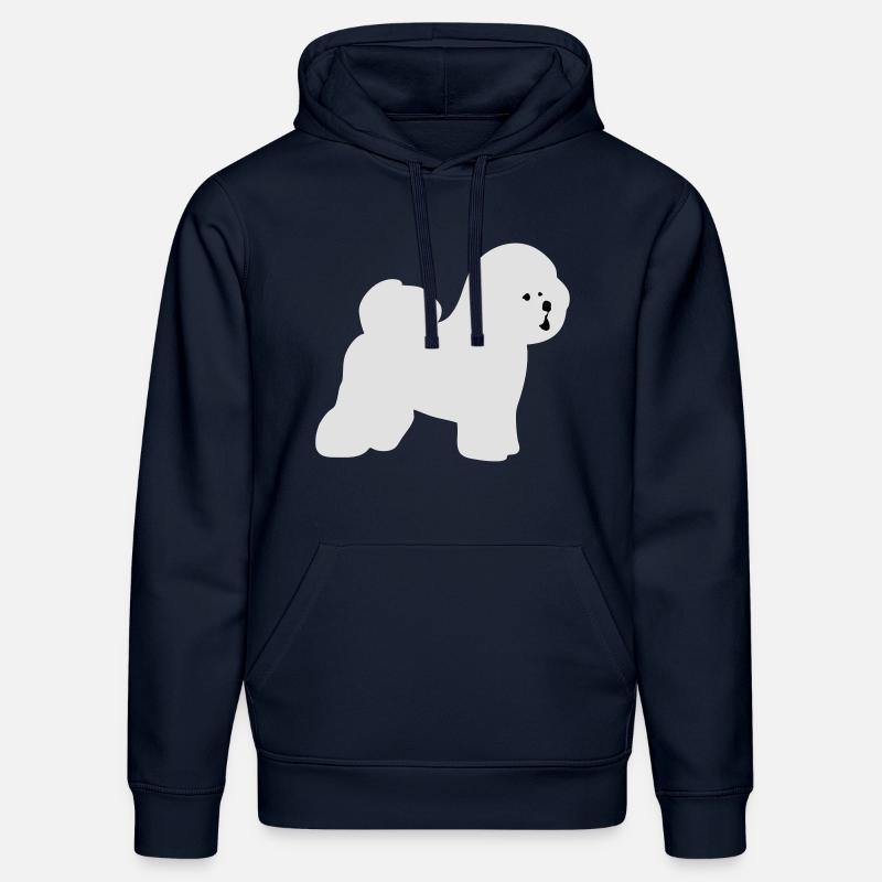 Bichon Frise - Sweat à capuche bio DRUMMER Stanley/Stella Unisexe - bleu marine