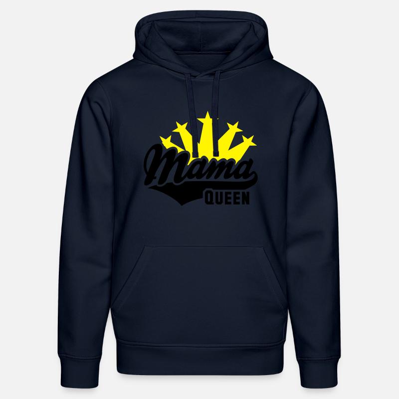 QUEEN Mama couronne 2C - Sweat à capuche bio DRUMMER Stanley/Stella Unisexe - bleu marine