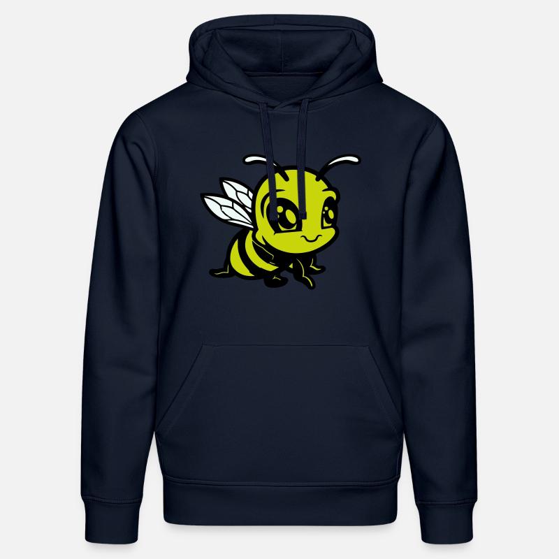 Abeille Bumblebee Bande dessinée - Sweat à capuche bio DRUMMER Stanley/Stella Unisexe - bleu marine