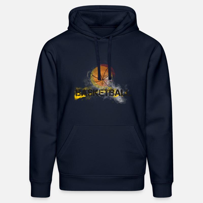 basketball-basket-effect - Sweat à capuche bio DRUMMER Stanley/Stella Unisexe - bleu marine