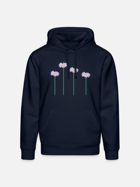blumen - Stanley/Stella DRUMMER Unisex Organic Hoodie - french navy