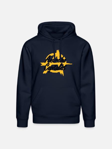 (Anarcho-) Capitalism 2 - Stanley/Stella DRUMMER Unisex Organic Hoodie - french navy