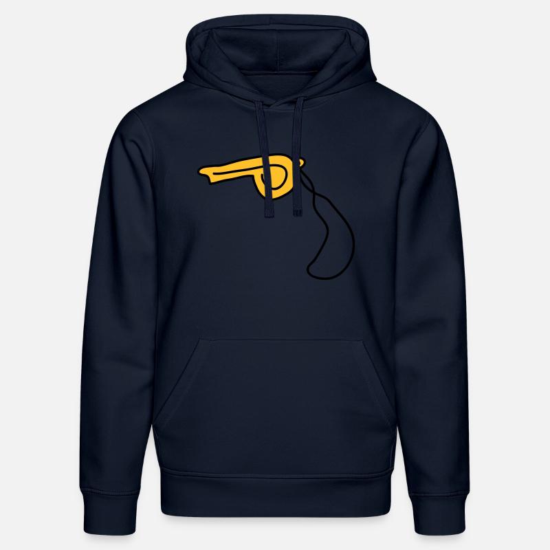 pfeife_2c - Sweat à capuche bio DRUMMER Stanley/Stella Unisexe - bleu marine