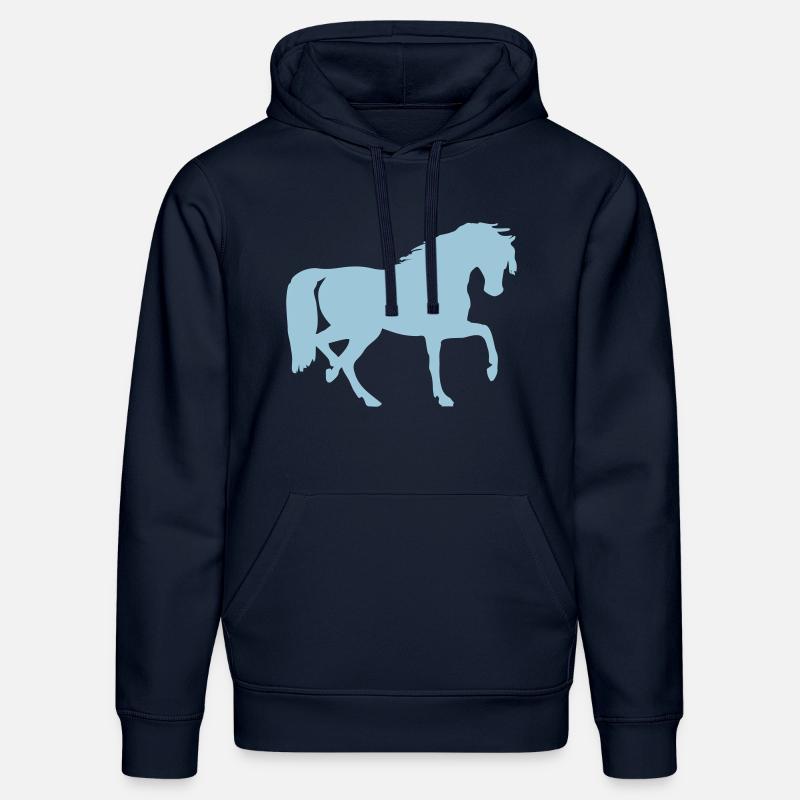 Cheval - Sweat à capuche bio DRUMMER Stanley/Stella Unisexe - bleu marine