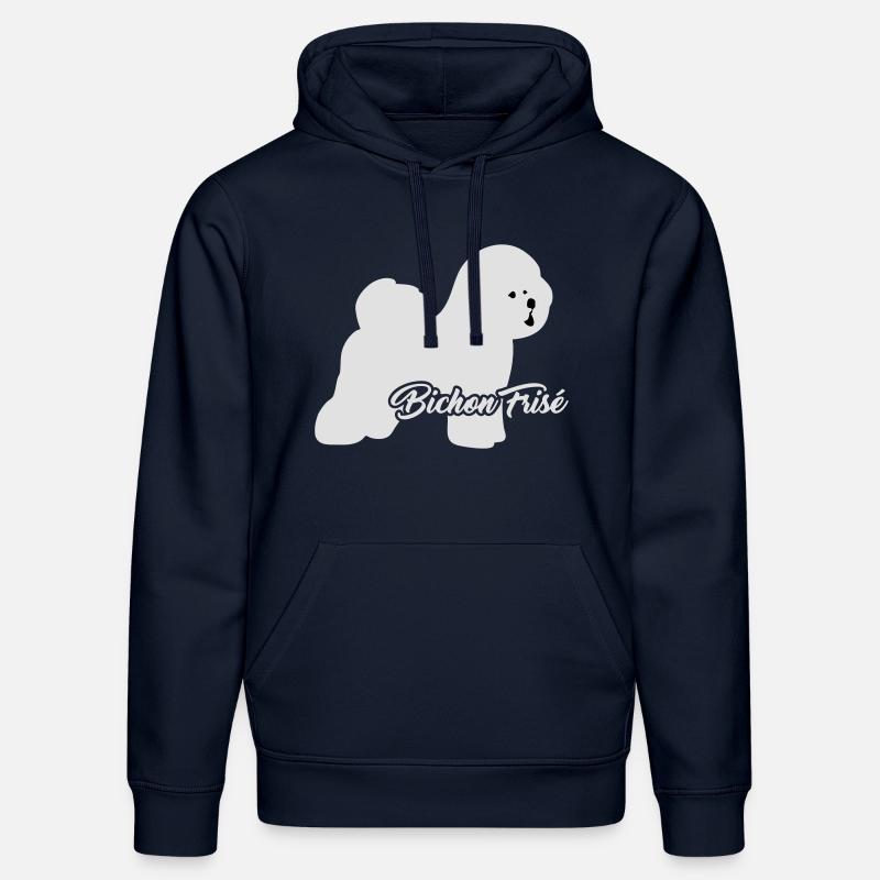 Bichon Frise - Sweat à capuche bio DRUMMER Stanley/Stella Unisexe - bleu marine