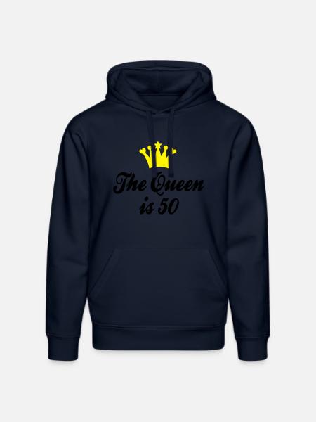50th birthday - Stanley/Stella DRUMMER Unisex Organic Hoodie - french navy