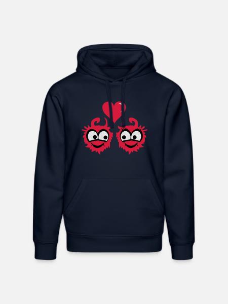 Monster Love - Stanley/Stella DRUMMER Unisex Organic Hoodie - french navy