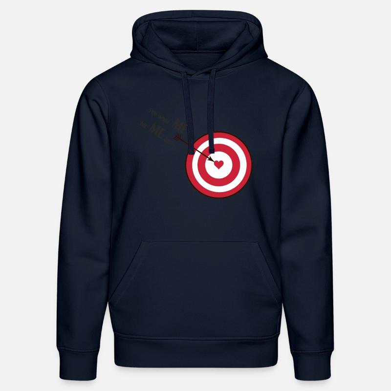 Herz Zielscheibe HIT ME - Stanley/Stella Unisex Bio-Hoodie DRUMMER  - French Navy