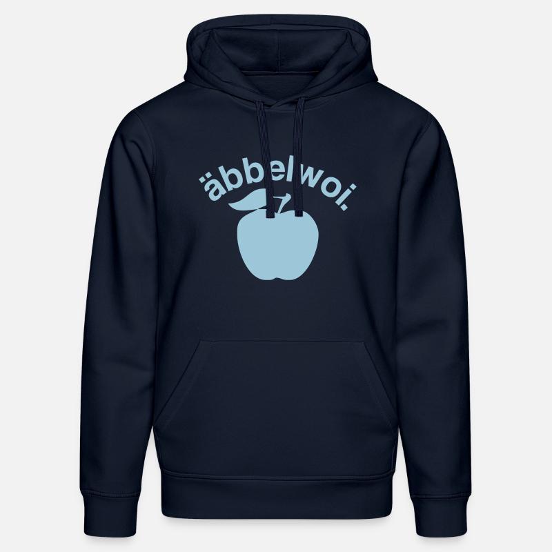 Äbbelwoi - Bembel - cidre - Francfort - Sweat à capuche bio DRUMMER Stanley/Stella Unisexe - bleu marine