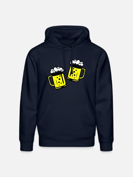 Bier Bierkrug Prost - Stanley/Stella Unisex Bio-Hoodie DRUMMER  - French Navy