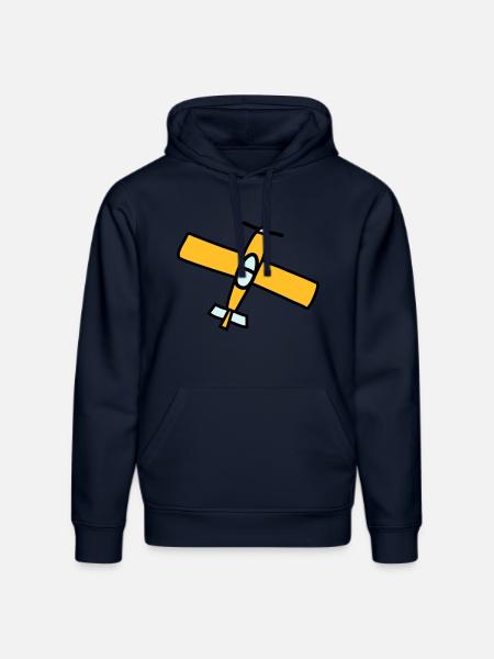 Airplane Design - Stanley/Stella DRUMMER Unisex Organic Hoodie - french navy