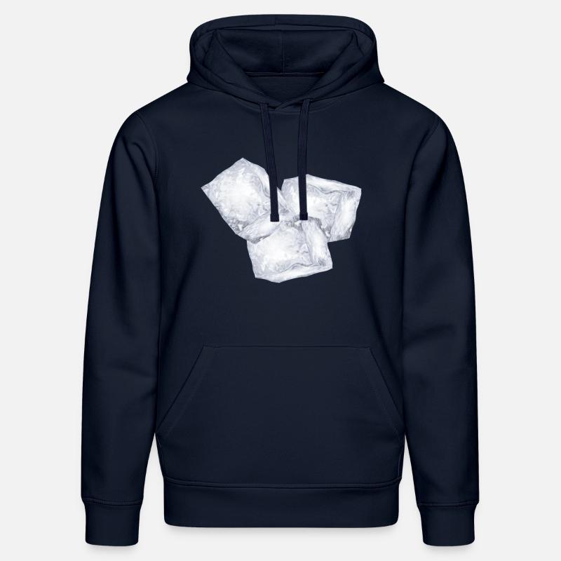 Trois glaçons - Sweat à capuche bio DRUMMER Stanley/Stella Unisexe - bleu marine