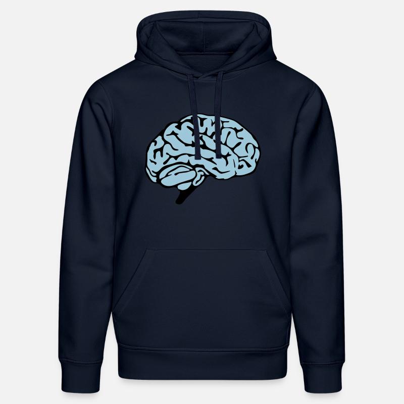 brain design - Stanley/Stella Unisex Bio-Hoodie DRUMMER  - French Navy