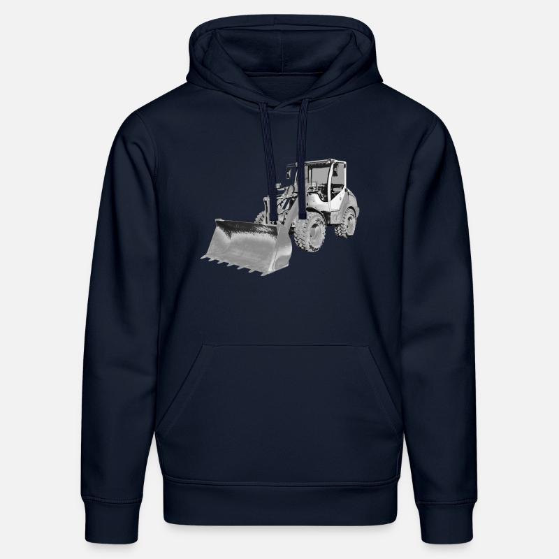 wheel loader - Sweat à capuche bio DRUMMER Stanley/Stella Unisexe - bleu marine