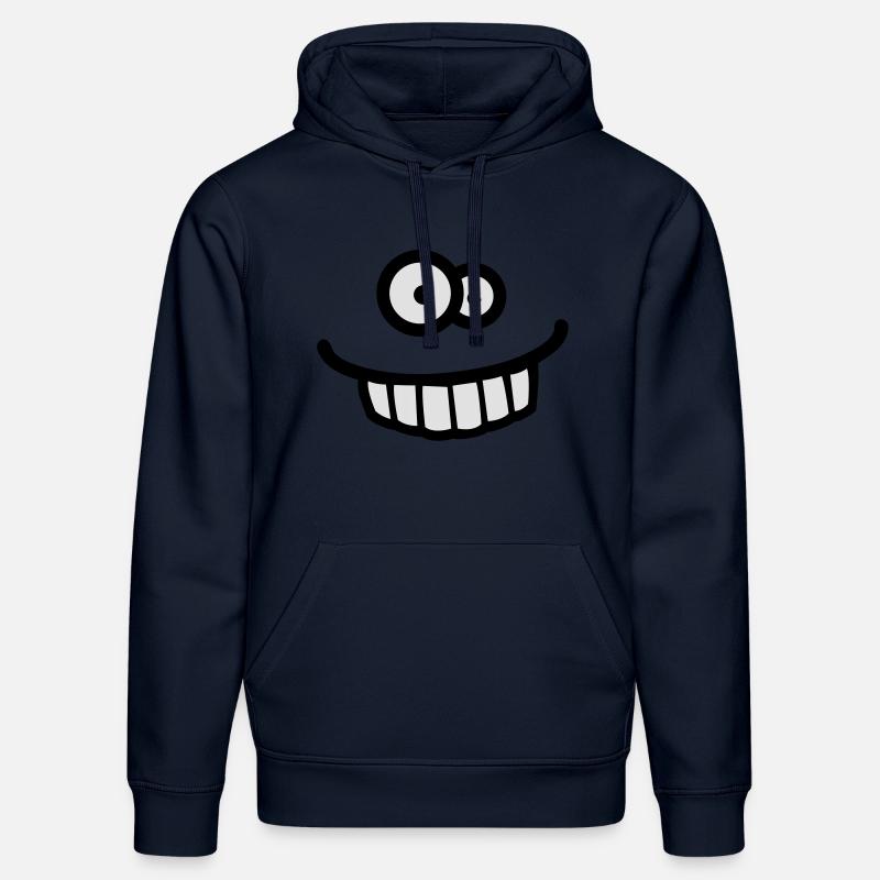 funny_face - Sweat à capuche bio DRUMMER Stanley/Stella Unisexe - bleu marine