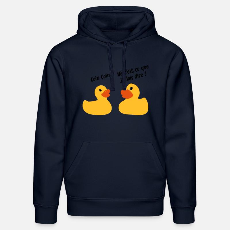 Canard - Sweat à capuche bio DRUMMER Stanley/Stella Unisexe - bleu marine
