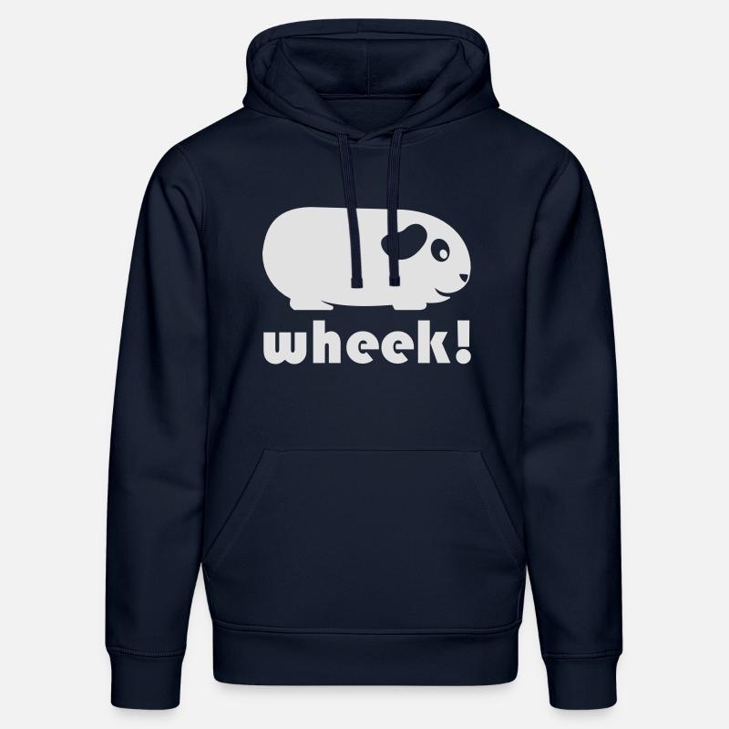 Simple Guinée Pig (Wheek!) - Sweat à capuche bio DRUMMER Stanley/Stella Unisexe - bleu marine