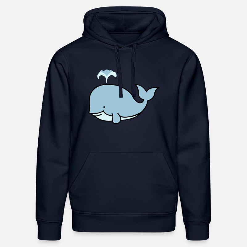 suesser_wal_02 - Sweat à capuche bio DRUMMER Stanley/Stella Unisexe - bleu marine