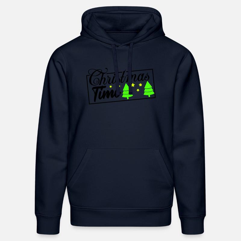 Période de Noël - Sweat à capuche bio DRUMMER Stanley/Stella Unisexe - bleu marine