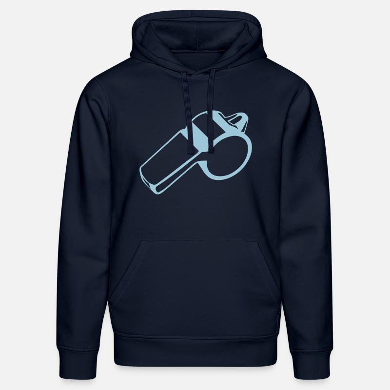 sifflet arbitre whistle 1 - Sweat à capuche bio DRUMMER Stanley/Stella Unisexe - bleu marine