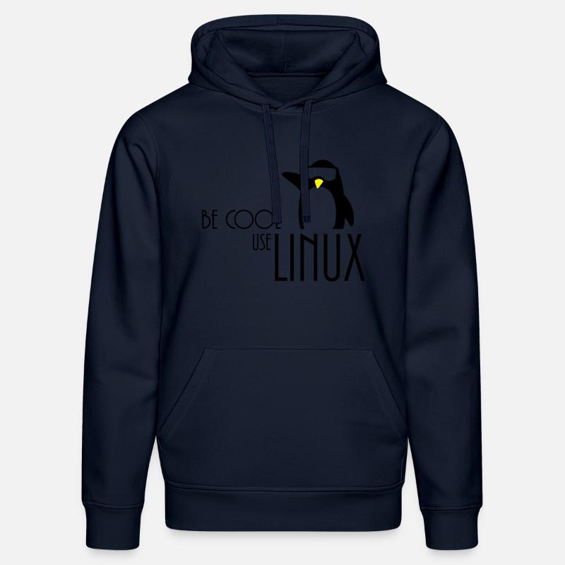 be cool use linux - Stanley/Stella Unisex Bio-Hoodie DRUMMER  - French Navy
