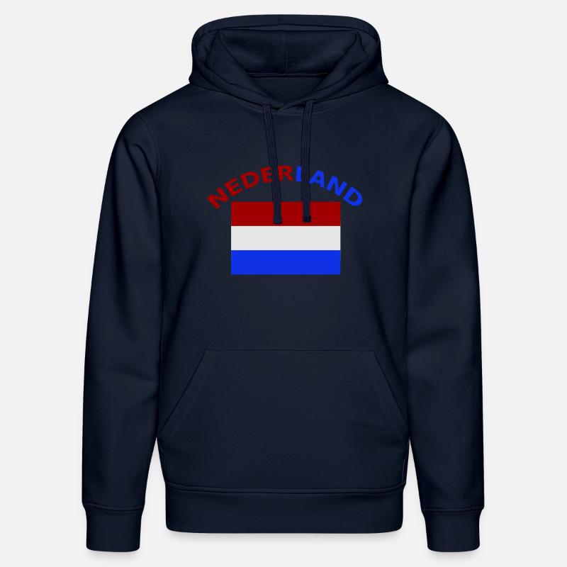 Hollande, Pays-Bas, drapeau, drapeau - Sweat à capuche bio DRUMMER Stanley/Stella Unisexe - bleu marine