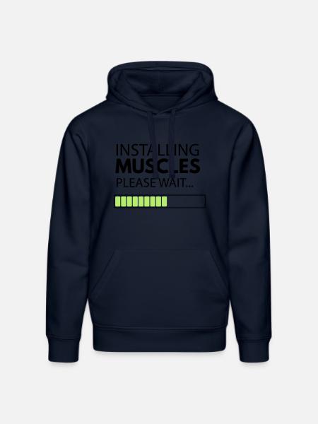 muscle_man - Stanley/Stella DRUMMER Unisex Organic Hoodie - french navy