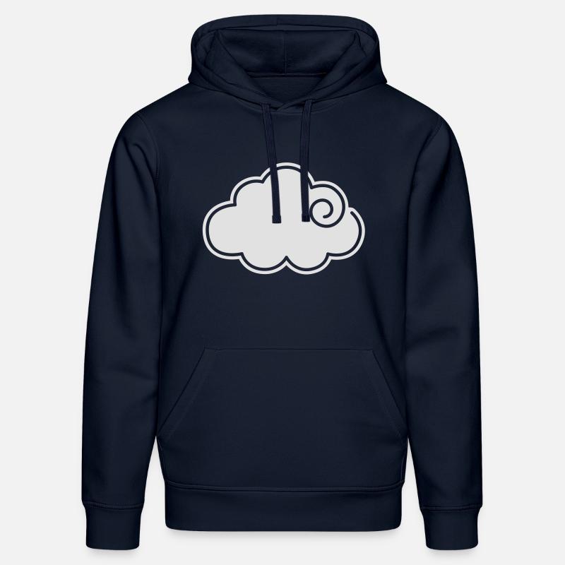 Nuage - Sweat à capuche bio DRUMMER Stanley/Stella Unisexe - bleu marine