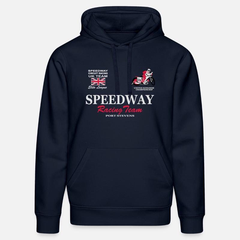 Speedway Poloshirt UK-Team - Sweat à capuche bio DRUMMER Stanley/Stella Unisexe - bleu marine