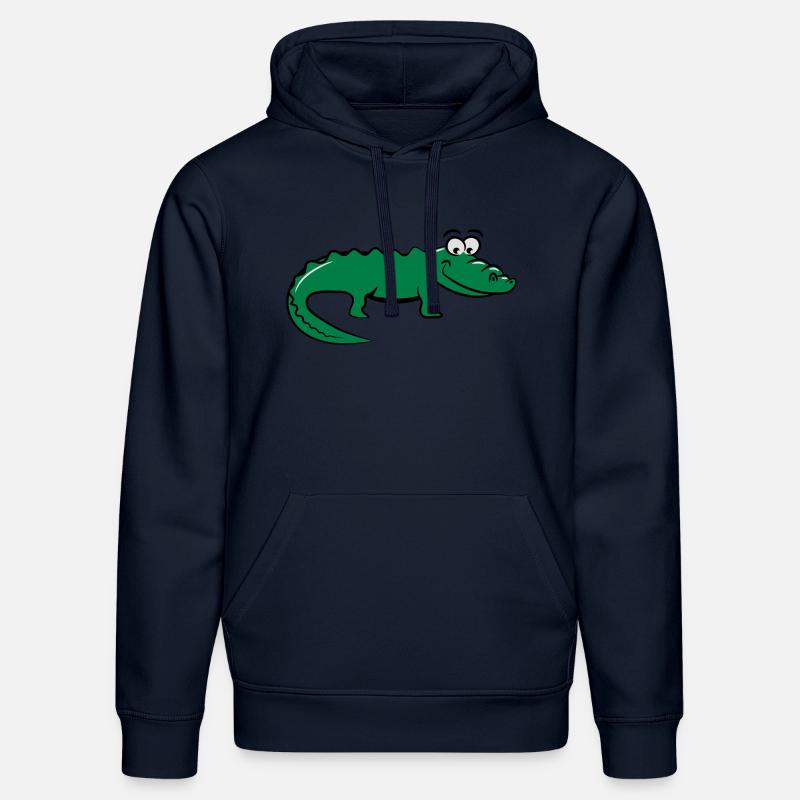 Crocodile douce aimante - Sweat à capuche bio DRUMMER Stanley/Stella Unisexe - bleu marine