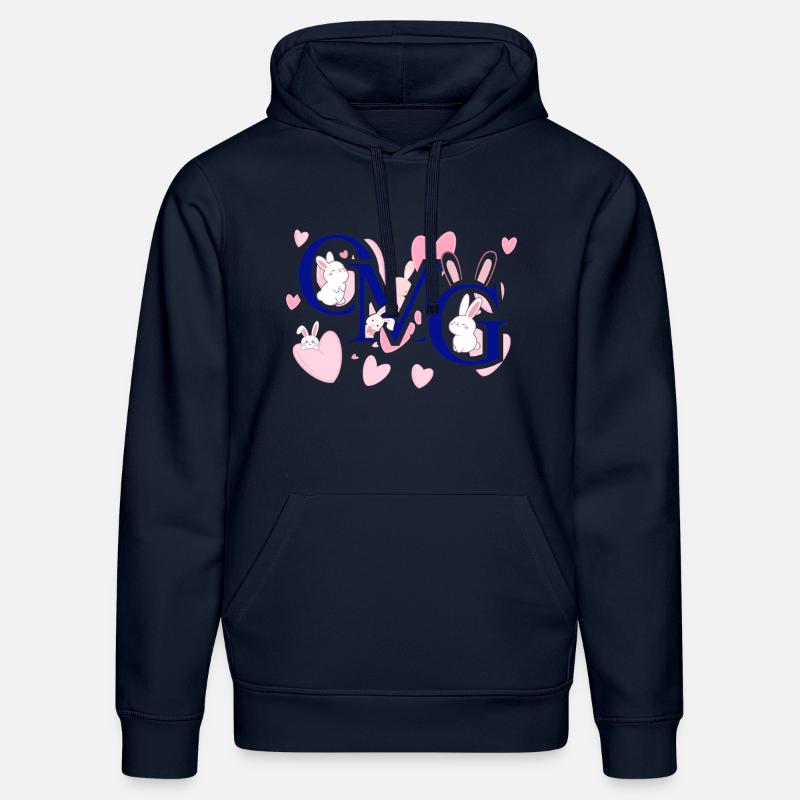 Omg rose - Sweat à capuche bio DRUMMER Stanley/Stella Unisexe - bleu marine