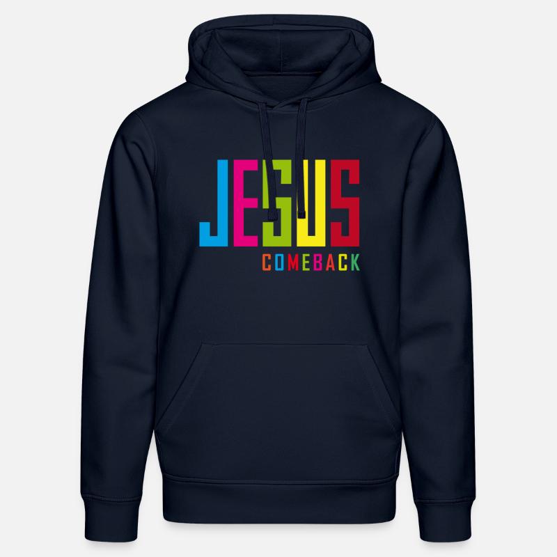 Jesus Comeback – Dein Glaubens-Statement! - Stanley/Stella Unisex Bio-Hoodie DRUMMER  - French Navy