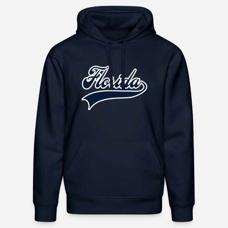 floride marine blanc - Sweat à capuche bio DRUMMER Stanley/Stella Unisexe - bleu marine