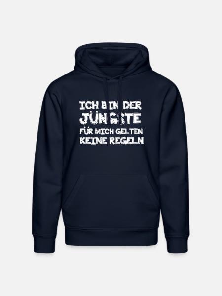 Ich bin der Jüngste - Stanley/Stella Unisex Bio-Hoodie DRUMMER - French Navy