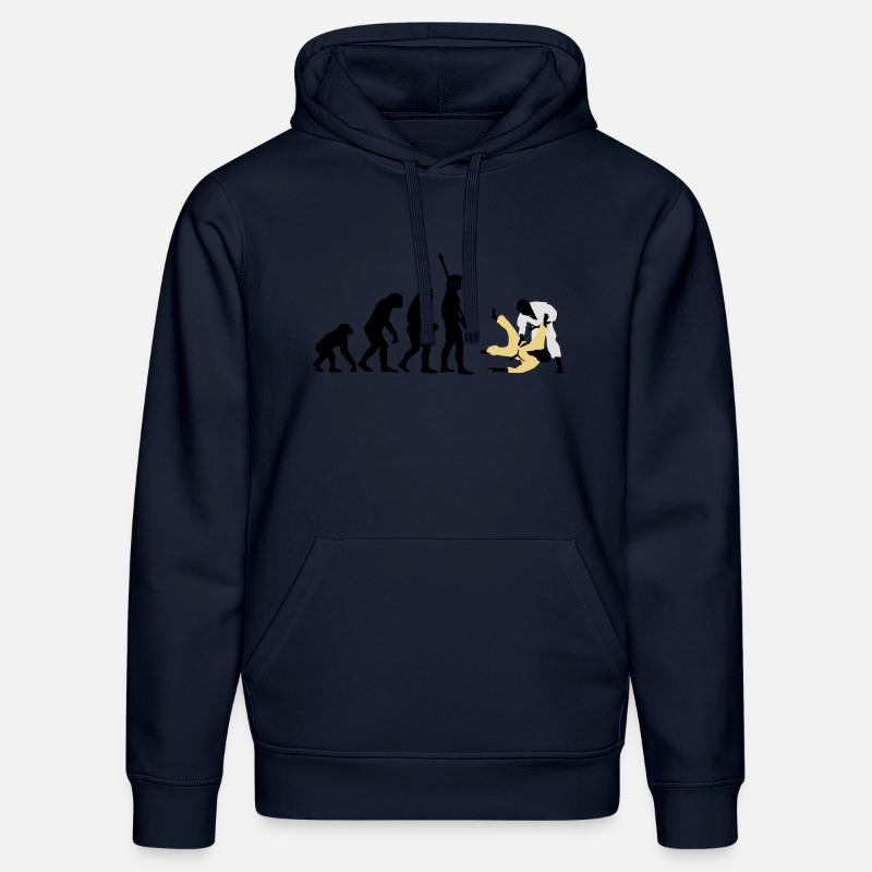 evolution_judo_a_3c - Stanley/Stella Unisex Bio-Hoodie DRUMMER  - French Navy