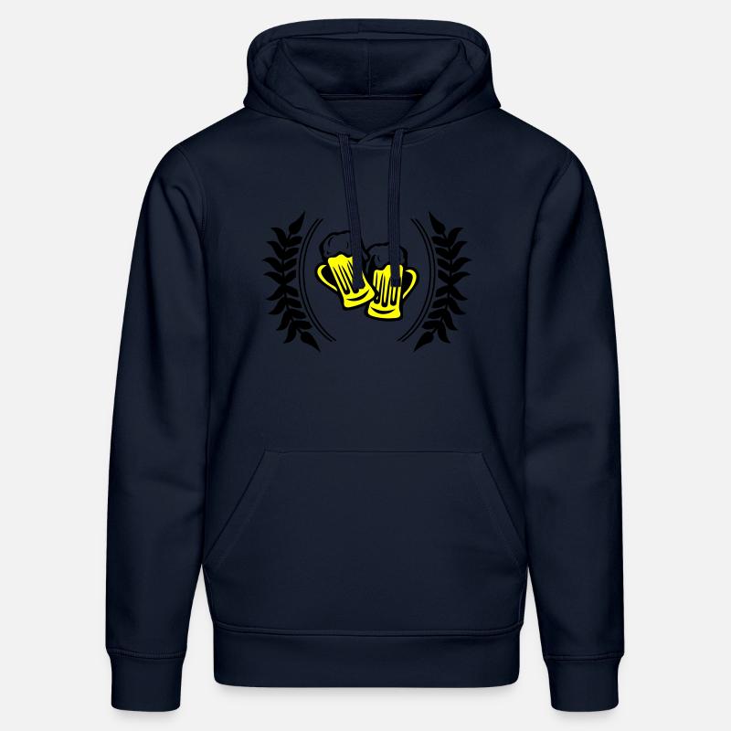 Icône de la bière - Sweat à capuche bio DRUMMER Stanley/Stella Unisexe - bleu marine