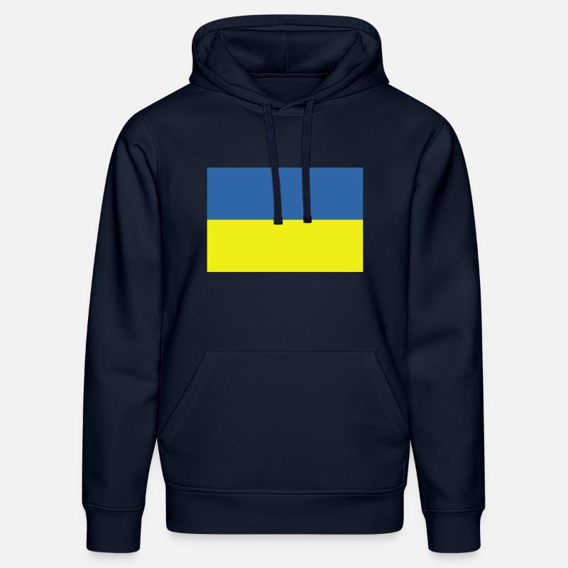 Ukraine - drapeau - Sweat à capuche bio DRUMMER Stanley/Stella Unisexe - bleu marine