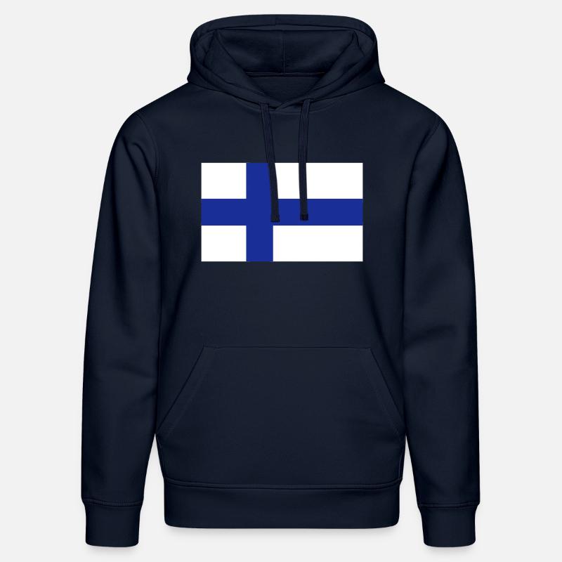 Finlande - Sweat à capuche bio DRUMMER Stanley/Stella Unisexe - bleu marine