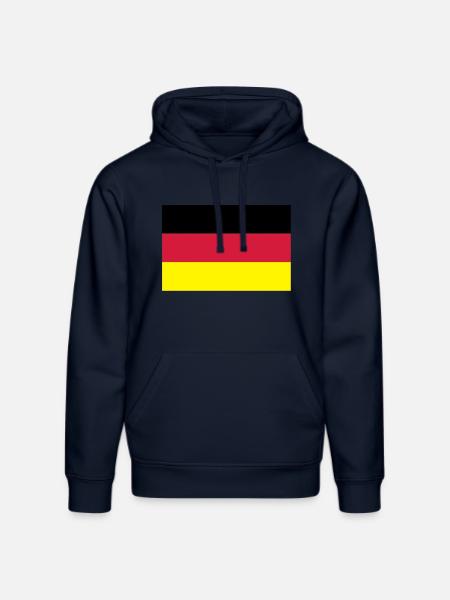 germany_flag_f3 - Stanley/Stella DRUMMER Unisex Organic Hoodie - french navy