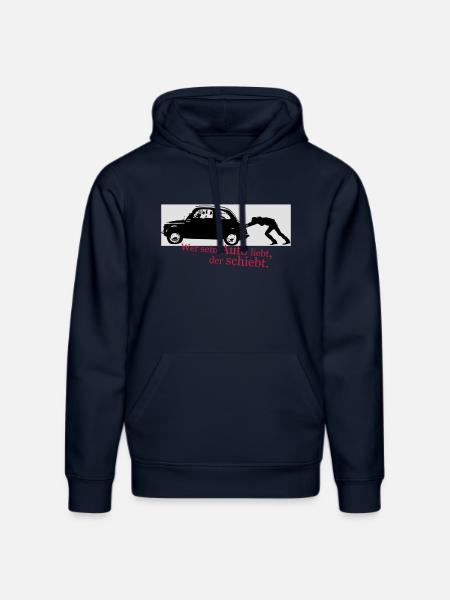 Wer sein auto liebt - Stanley/Stella Unisex Bio-Hoodie DRUMMER - French Navy