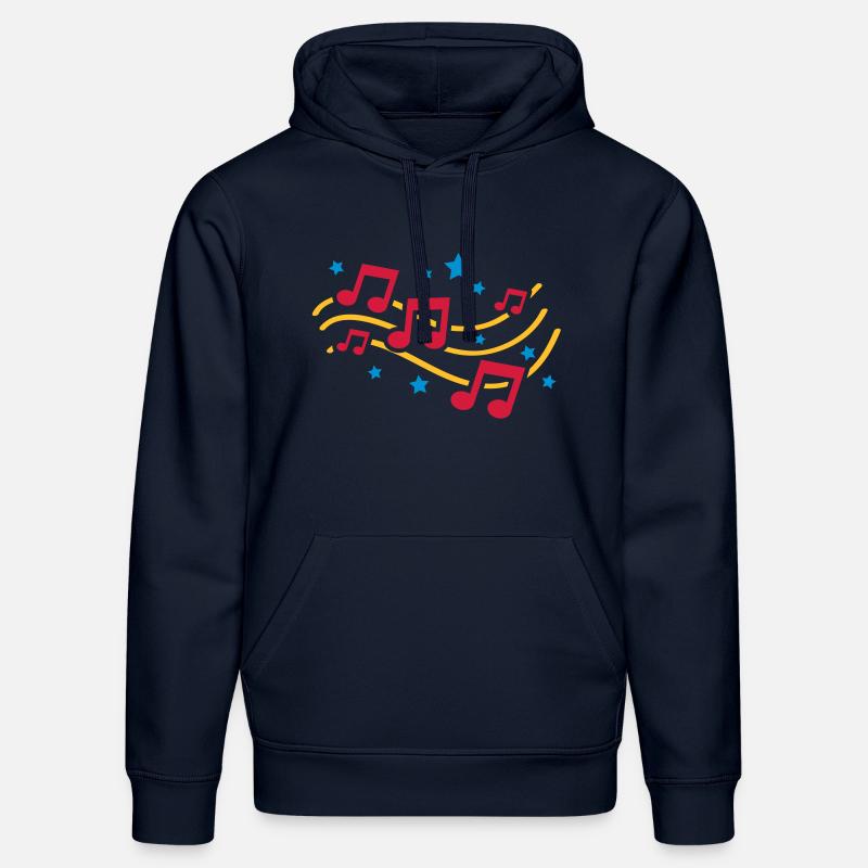 music_design_tq3 - Sweat à capuche bio DRUMMER Stanley/Stella Unisexe - bleu marine